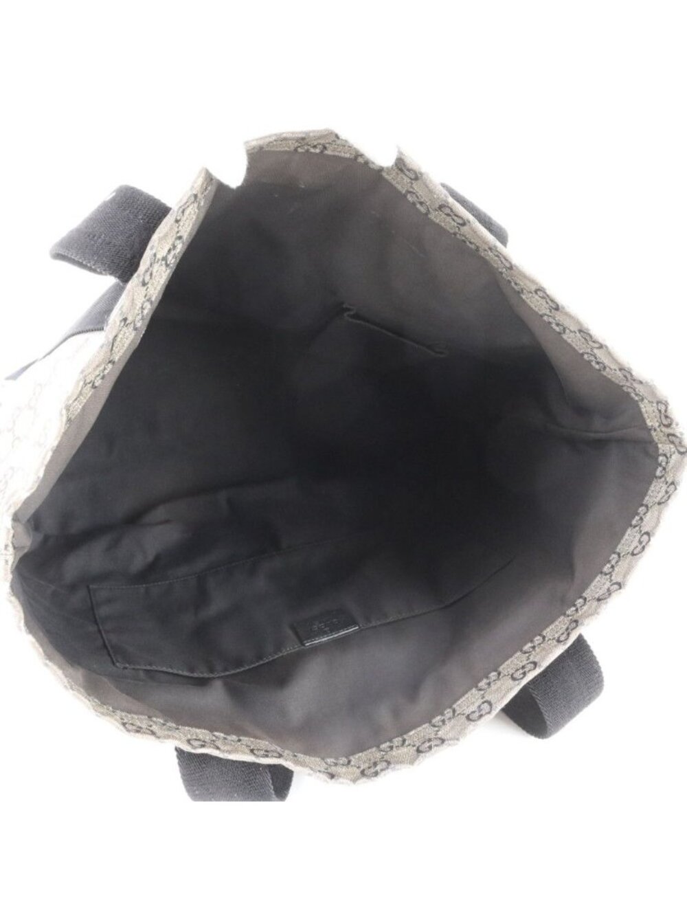 ★SOLD★ Gucci GG Crystal Leather Tote Shoulder Hand Black Ebe - Picture 9 of 11